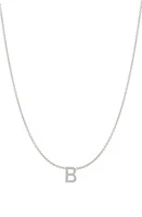 BYCHARI Initial Pendant Necklace in 14K Gold-B at Nordstrom