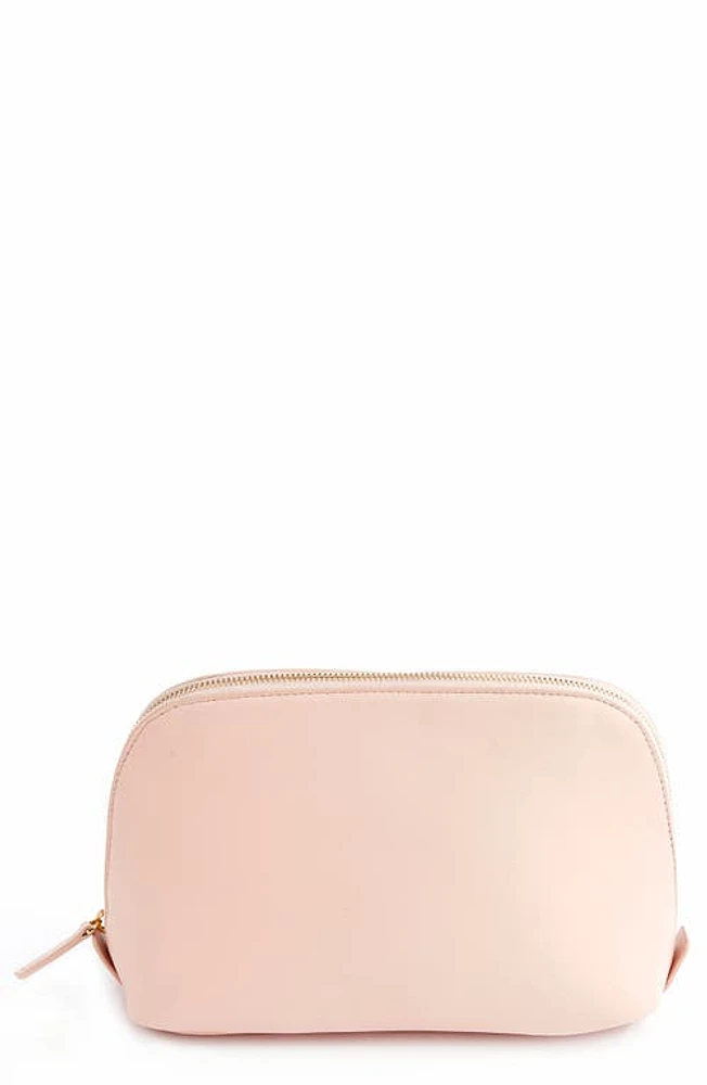 ROYCE New York Signature Cosmetics Bag in Light Pink at Nordstrom