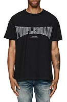 PURPLE BRAND Logo Cotton Graphic T-Shirt Black at Nordstrom,