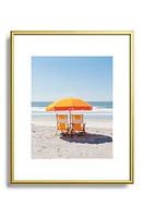 Deny Designs Folly Beach II Framed Art Print in Golden Tones at Nordstrom