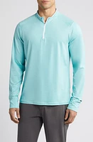 zella Slubbed Performance Quarter Zip Pullover at Nordstrom,