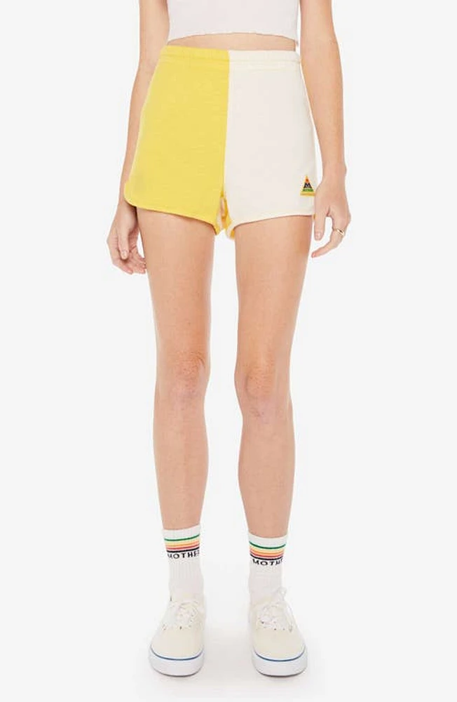 MOTHER The Run Into Trouble Shorts Primrose Yellow at Nordstrom,