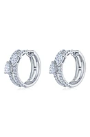 Kwiat Duet Diamond Double Huggie Hoop Earrings in White Gold at Nordstrom