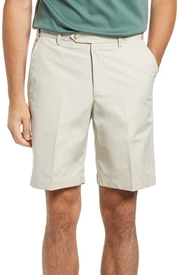 Berle Prime Flat Front Poplin Shorts Light Tan at Nordstrom,