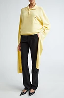 Coperni Knot Sleeve Cotton Polo Sweater at Nordstrom,