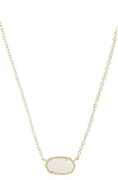 Kendra Scott Elisa Pendant Necklace in Iridescent Drusy/Gold at Nordstrom