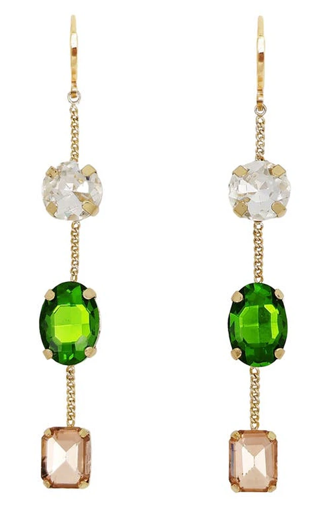 Petit Moments Alice Linear Drop Earrings in Neutral Green at Nordstrom