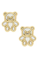 Mignonette 14K Gold Teddy Bear Stud Earrings at Nordstrom