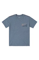 RVCA Kids' Sharp Split Logo Graphic T-Shirt Industrial Blue at