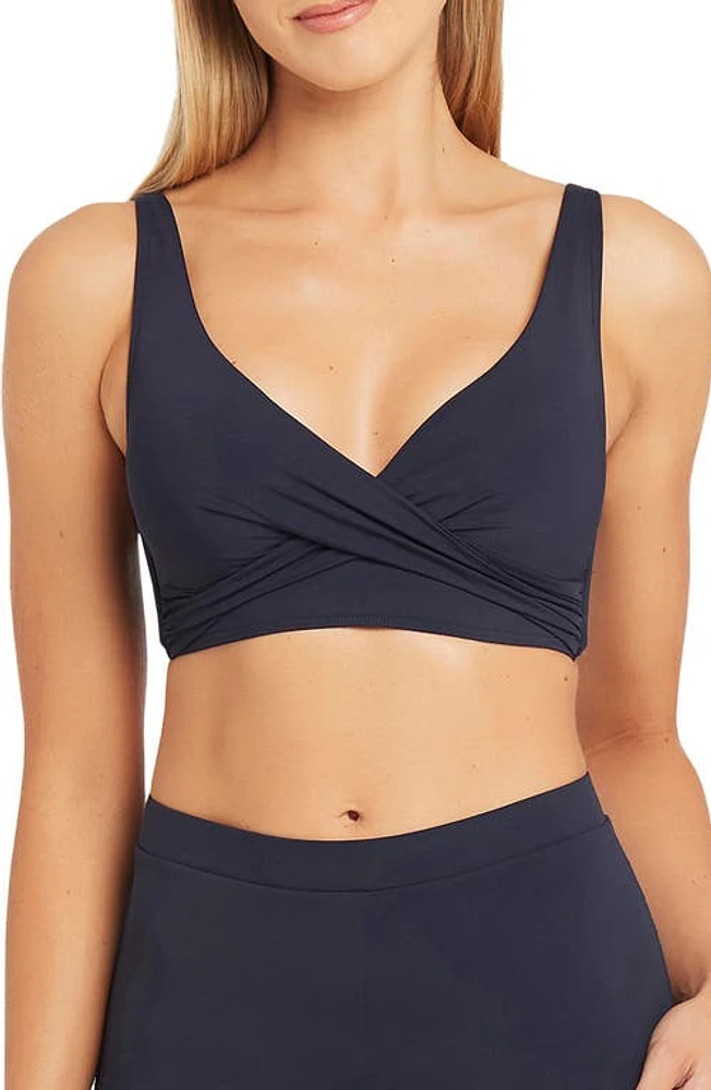 Sea Level Cross Front Multifit Bikini Top Night Sky at Nordstrom, Us