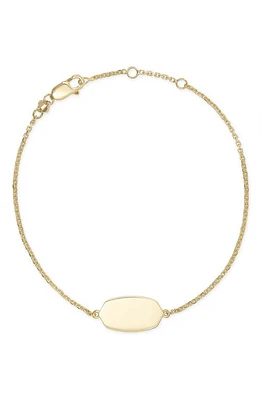 Kendra Scott Elaina 18K Gold Vermeil Delicate Chain Bracelet at Nordstrom