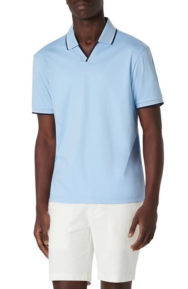 Bugatchi Tipped Johnny Collar Polo at Nordstrom,