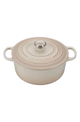 Le Creuset Signature 5 1/2 Quart Round Enamel Cast Iron French/Dutch Oven in Meringue at Nordstrom