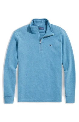 vineyard vines Saltwater Stripe Quarter Zip Pullover at Nordstrom,