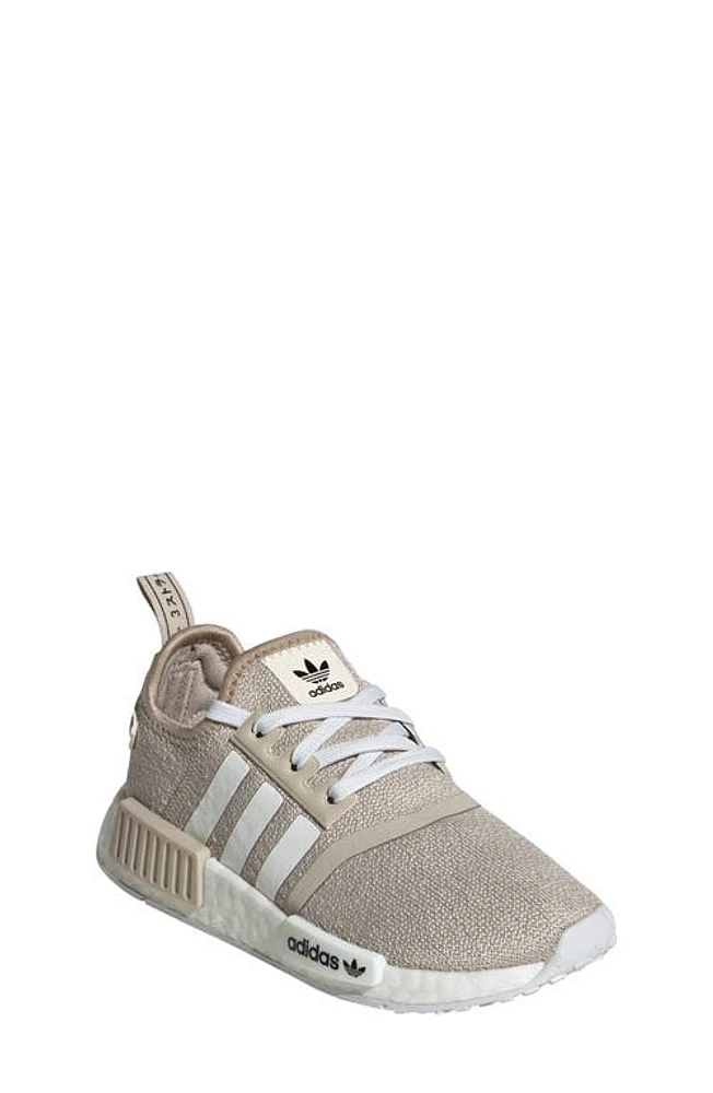 adidas Kids' NMD R1 Refined Sneaker in Wonder Beige/Wonder White at Nordstrom, Size 1.5 M