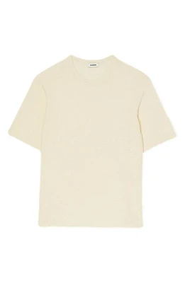 sandro Bouclé T-Shirt Sweater Ecru at Nordstrom,