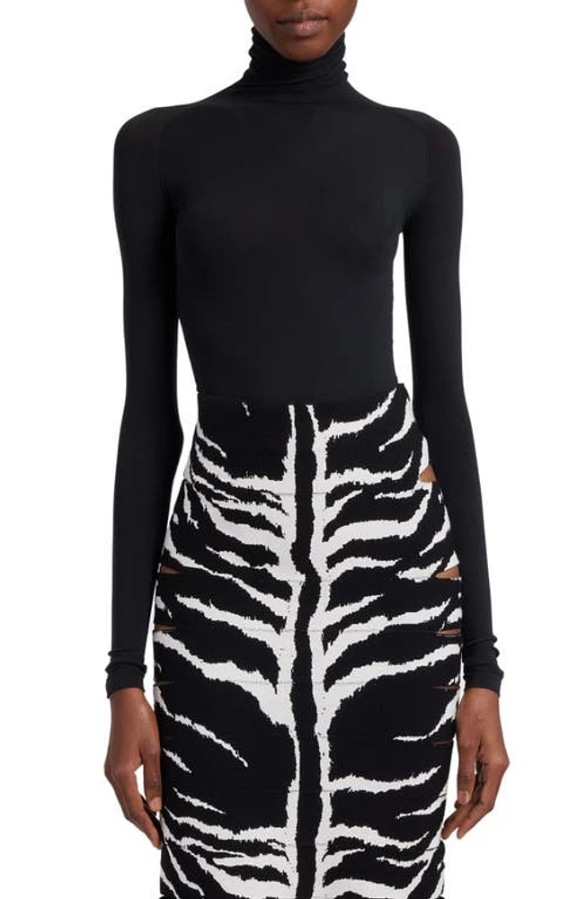 Alaia Turtleneck Long Sleeve Thong Bodysuit at Nordstrom, Us