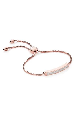 Monica Vinader Baja Skinny Pavé Diamond Bracelet in Rose Gold at Nordstrom