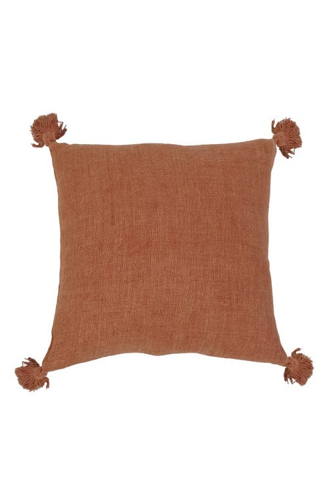 Pom Pom at Home Montauk Tassel Accent Pillow in Terra Cotta at Nordstrom