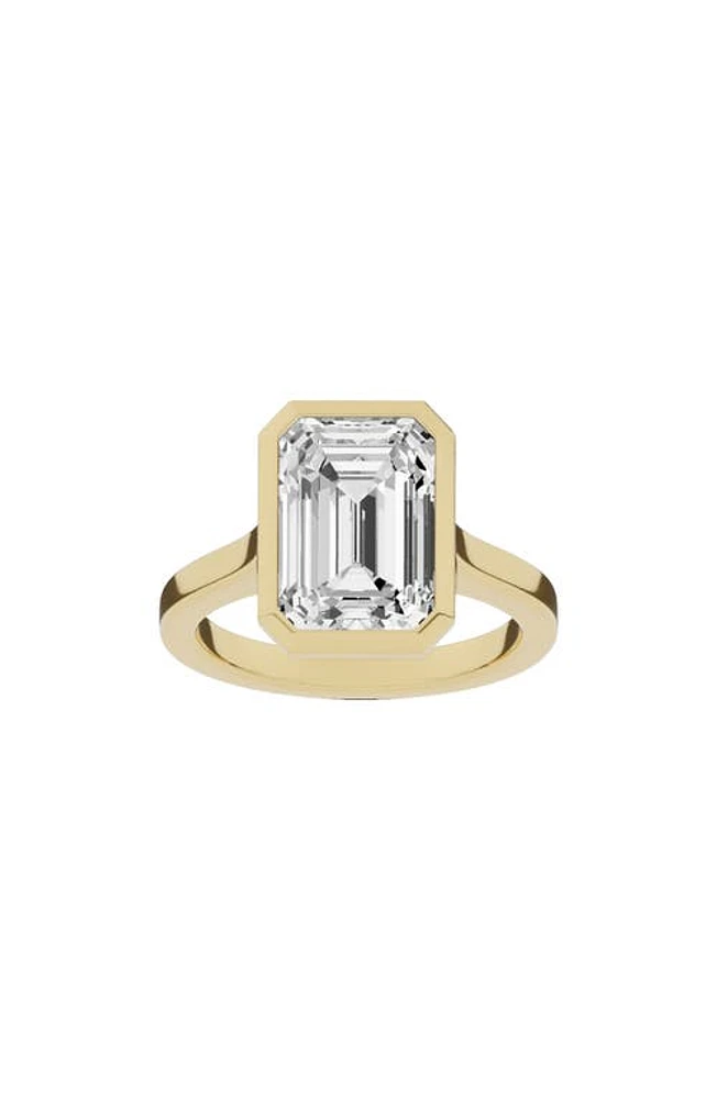 Jennifer Fisher 18K Gold Emerald Cut Lab Created Diamond Solitaire Ring - ctw in 18K Yellow Gold at Nordstrom