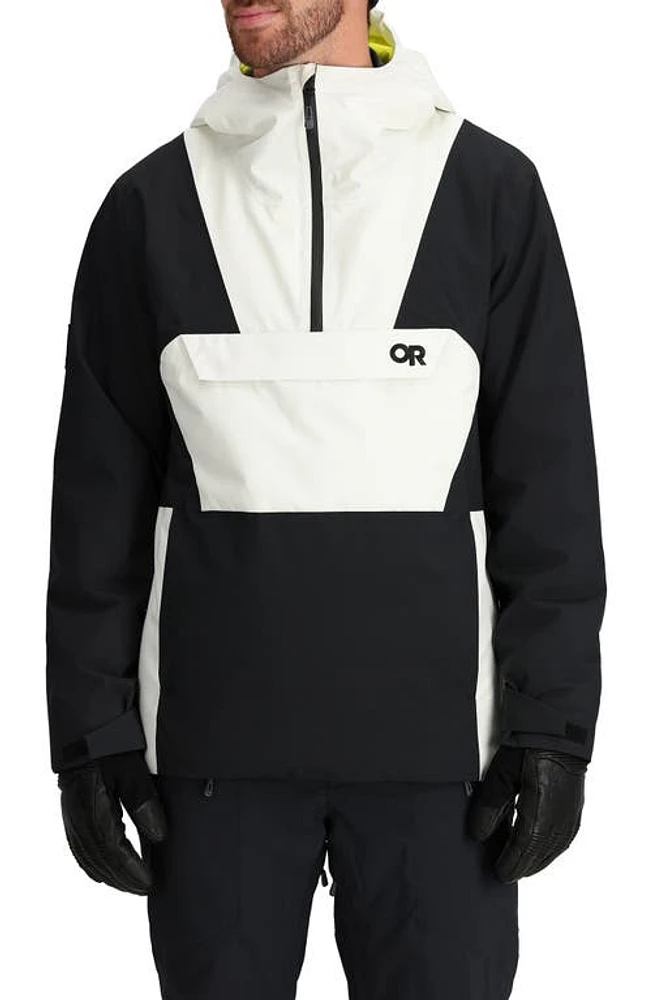 Outdoor Research Snowcrew Down Anorak Black/Snow at Nordstrom,