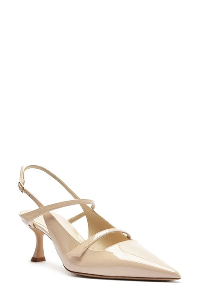 Alexandre Birman Tita Pointed Toe Slingback Pump Semolina at Nordstrom,