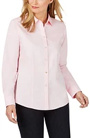 Foxcroft Dianna Non-Iron Cotton Shirt at Nordstrom,