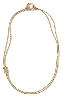 John Hardy Classic Chain Knot Layered Rope Necklace in Gold at Nordstrom