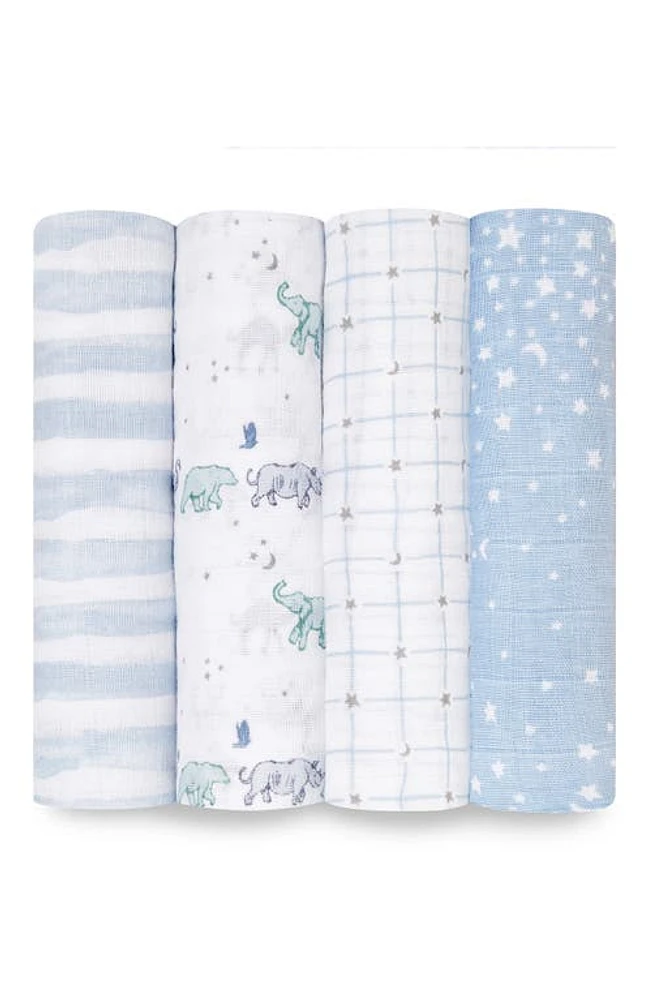 aden + anais 4-Pack Classic Swaddling Cloths in Rising Star at Nordstrom