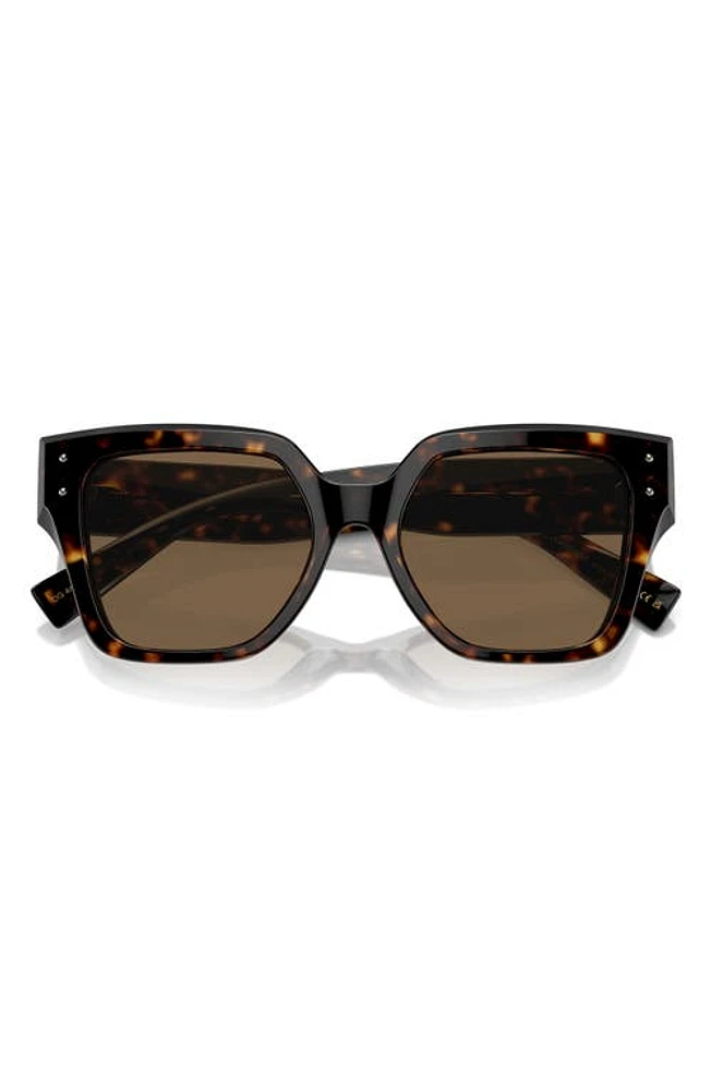 Dolce & Gabbana 52mm Square Sunglasses in Havana at Nordstrom