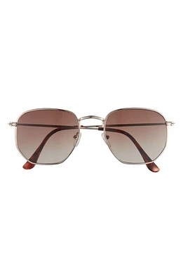 BP. Gradient Round Sunglasses in Gold- Brown at Nordstrom