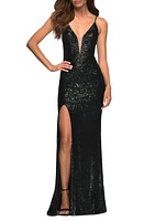 La Femme Illusion Inset Sequin Gown at Nordstrom,