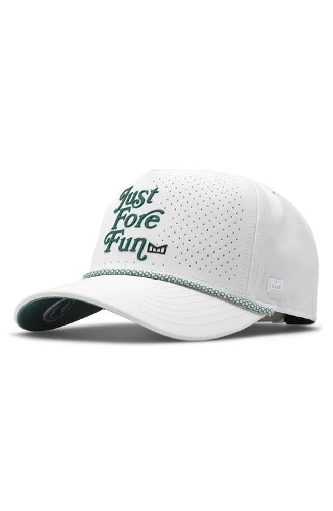 Melin Odyssey Links Hydro Performance Snapback Hat in White/Green at Nordstrom, Size Medium