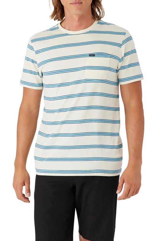 O'Neill Smasher Stripe Pocket T-Shirt Cream at Nordstrom,