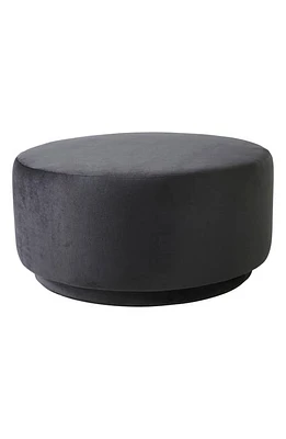 Renwil Column Round Ottoman in Black at Nordstrom