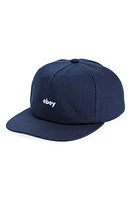 Obey Logo Snapback Baseball Cap in Mild Navy at Nordstrom