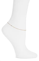 Set & Stones Billie Chain Anklet in Gold at Nordstrom