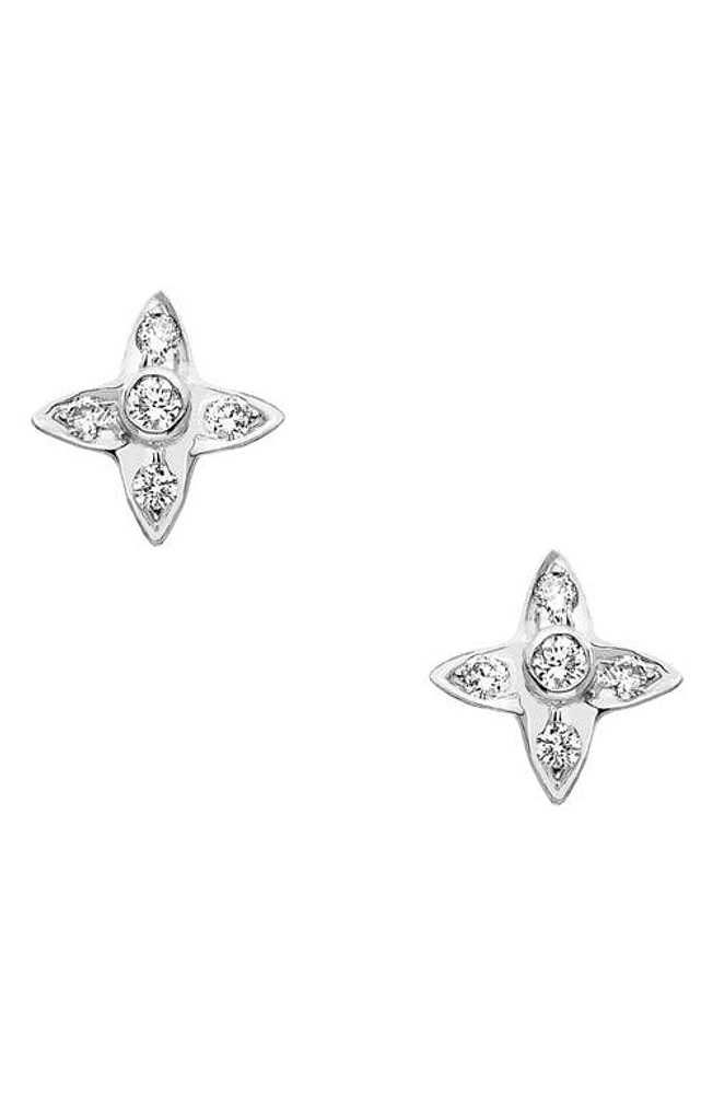 Sethi Couture Lumiere Diamond Stud Earrings in White Gold at Nordstrom