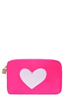 Bloc Bags Medium Heart Cosmetic Bag in Hot Pink at Nordstrom