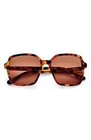 Gemma Styles Lake Shore Drive 55mm Rectangle Sunglasses in Tortoise at Nordstrom