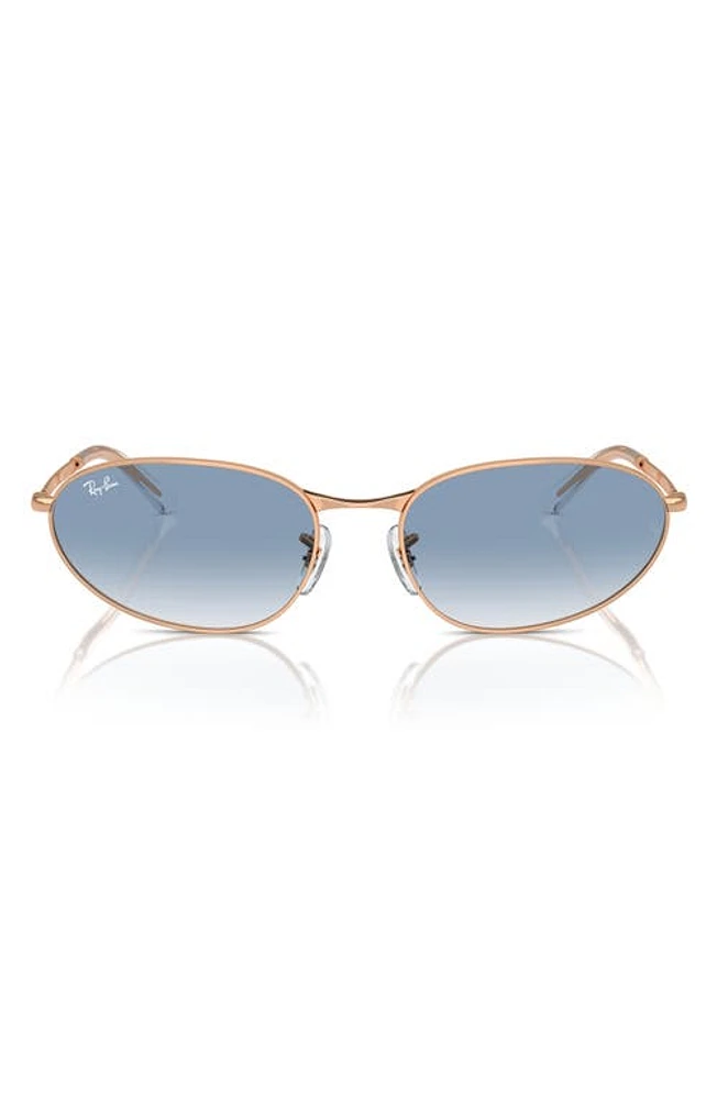 Ray-Ban 56mm Oval Sunglasses in Blue Gradient at Nordstrom