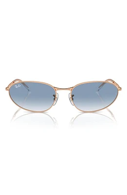 Ray-Ban 56mm Oval Sunglasses in Blue Gradient at Nordstrom