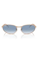 Ray-Ban 56mm Oval Sunglasses in Blue Gradient at Nordstrom