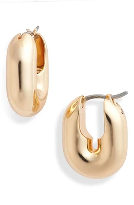 Jenny Bird Puffy U-Link Earrings in High Polish Gold at Nordstrom