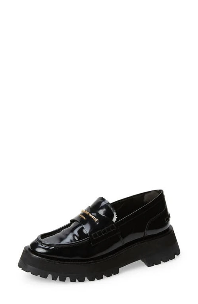 Alexander Wang Carter Lug Sole Loafer Black at Nordstrom,