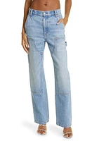 Alexander Wang EZ Slouch Carpenter Straight Leg Jeans Classic Light Indigo at Nordstrom,