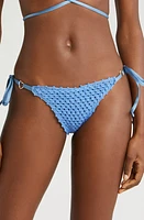 Capittana Vera Crochet Bikini Bottoms Blue at Nordstrom,