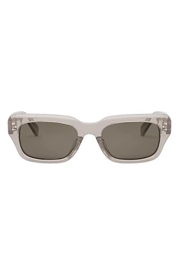 CELINE Bold 3 Dot Rectangular Sunglasses in Beige/Brown at Nordstrom