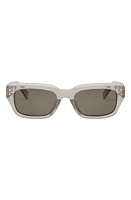 CELINE Bold 3 Dot Rectangular Sunglasses in Beige/Brown at Nordstrom