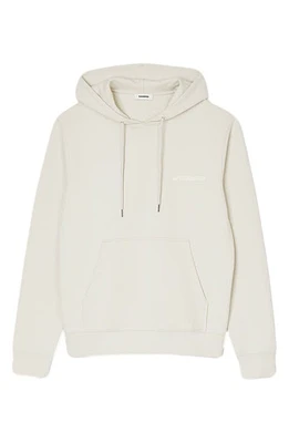 sandro Rubber Cotton Fleece Hoodie at Nordstrom,